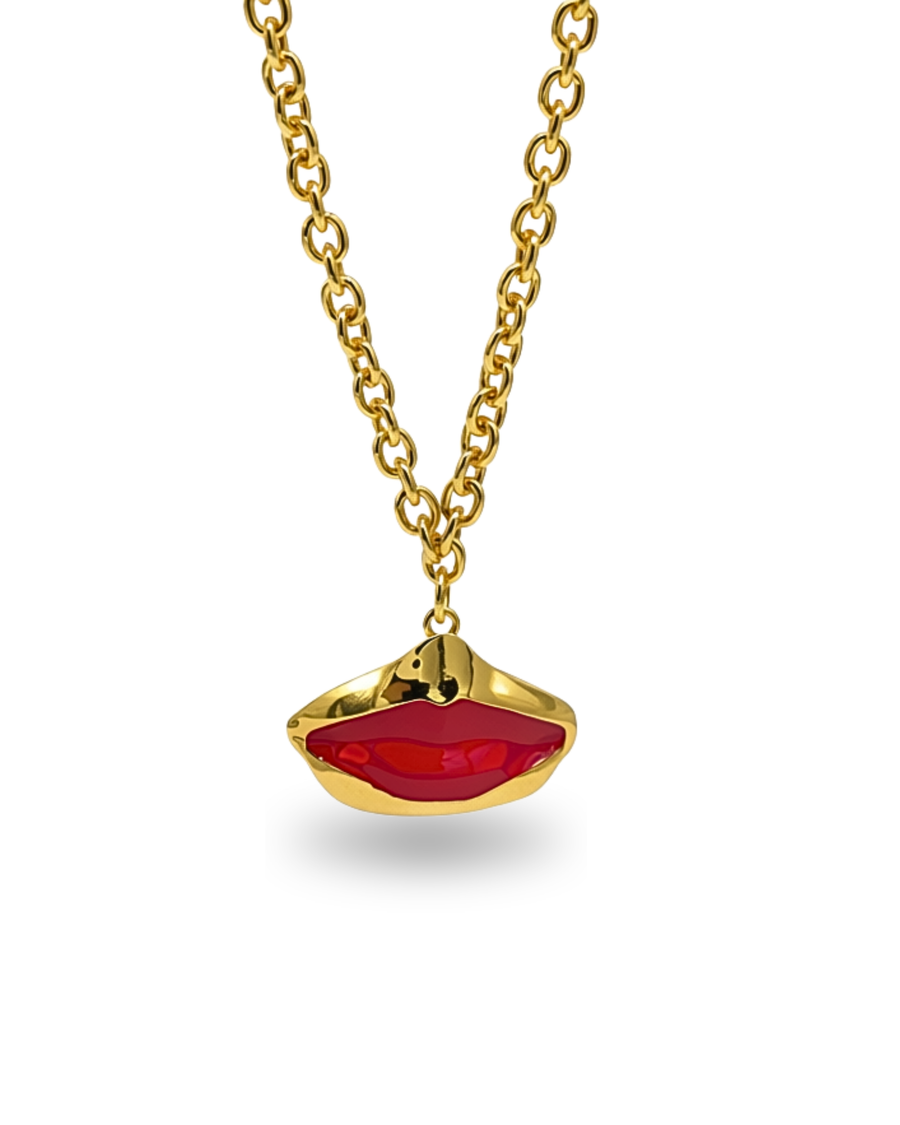 COLLANA ENAMEL LIPS