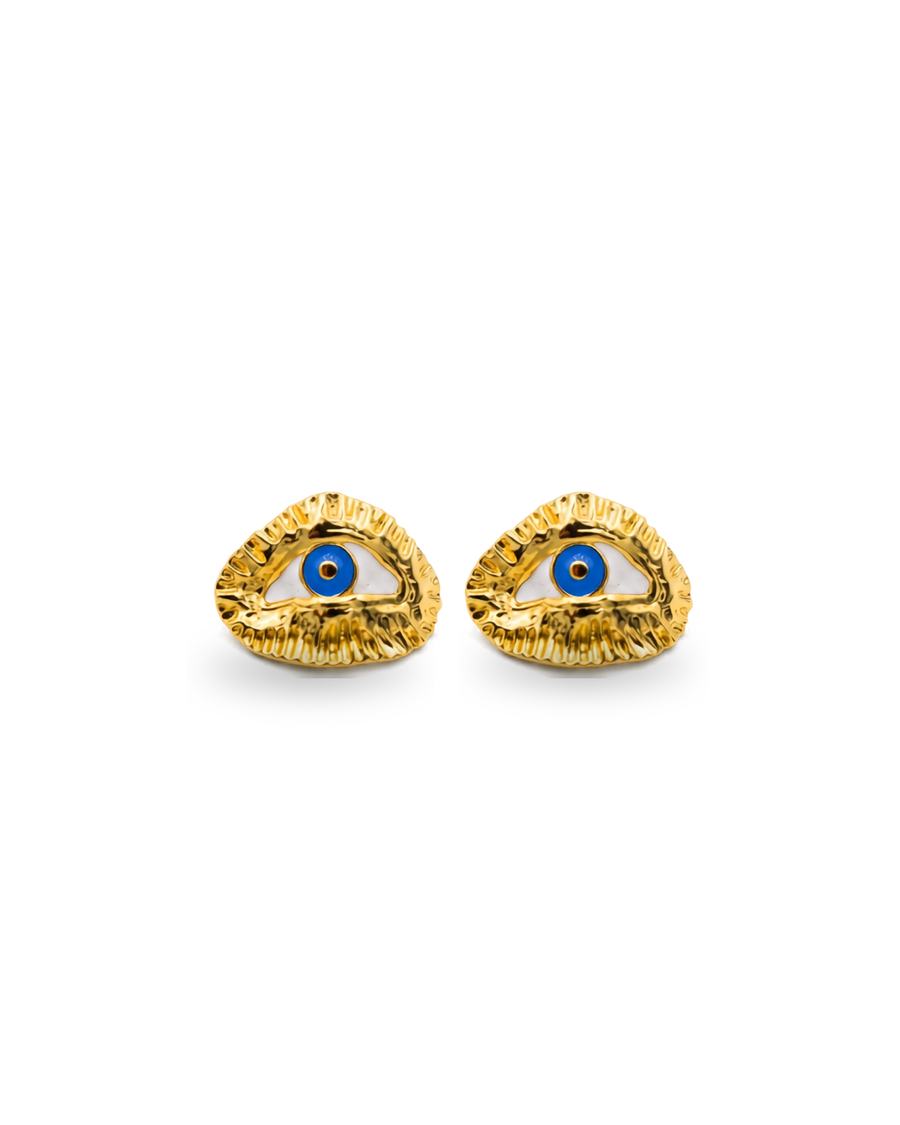 ENAMEL EYE EARRING