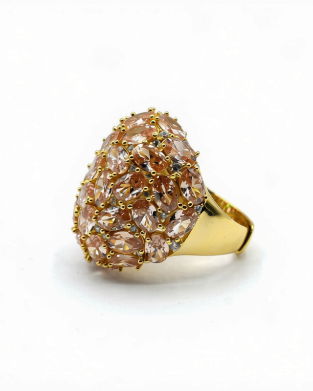 ANELLO PAVè GOLD