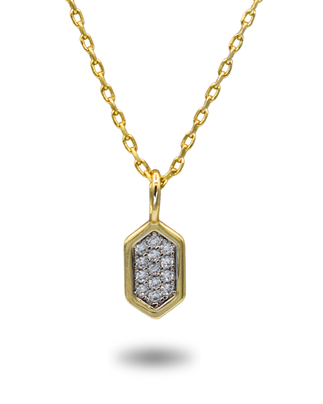 EXAGON TAG NECKLACE