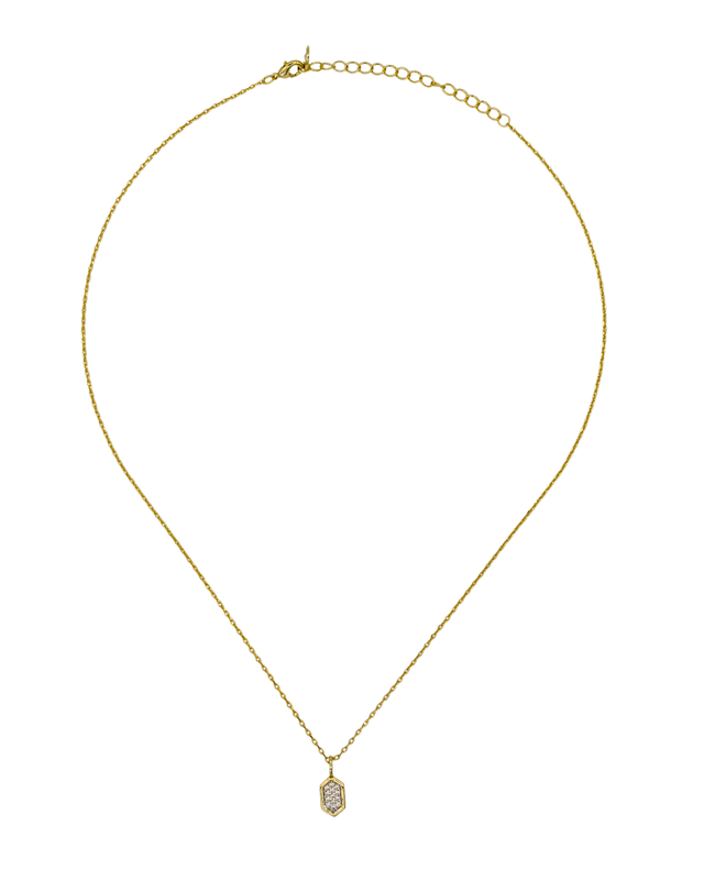 EXAGON TAG NECKLACE