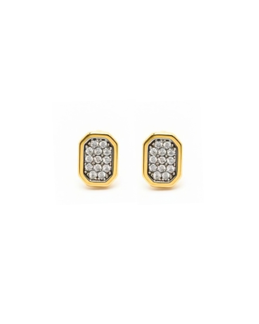 OCTAGON TAG EARRING