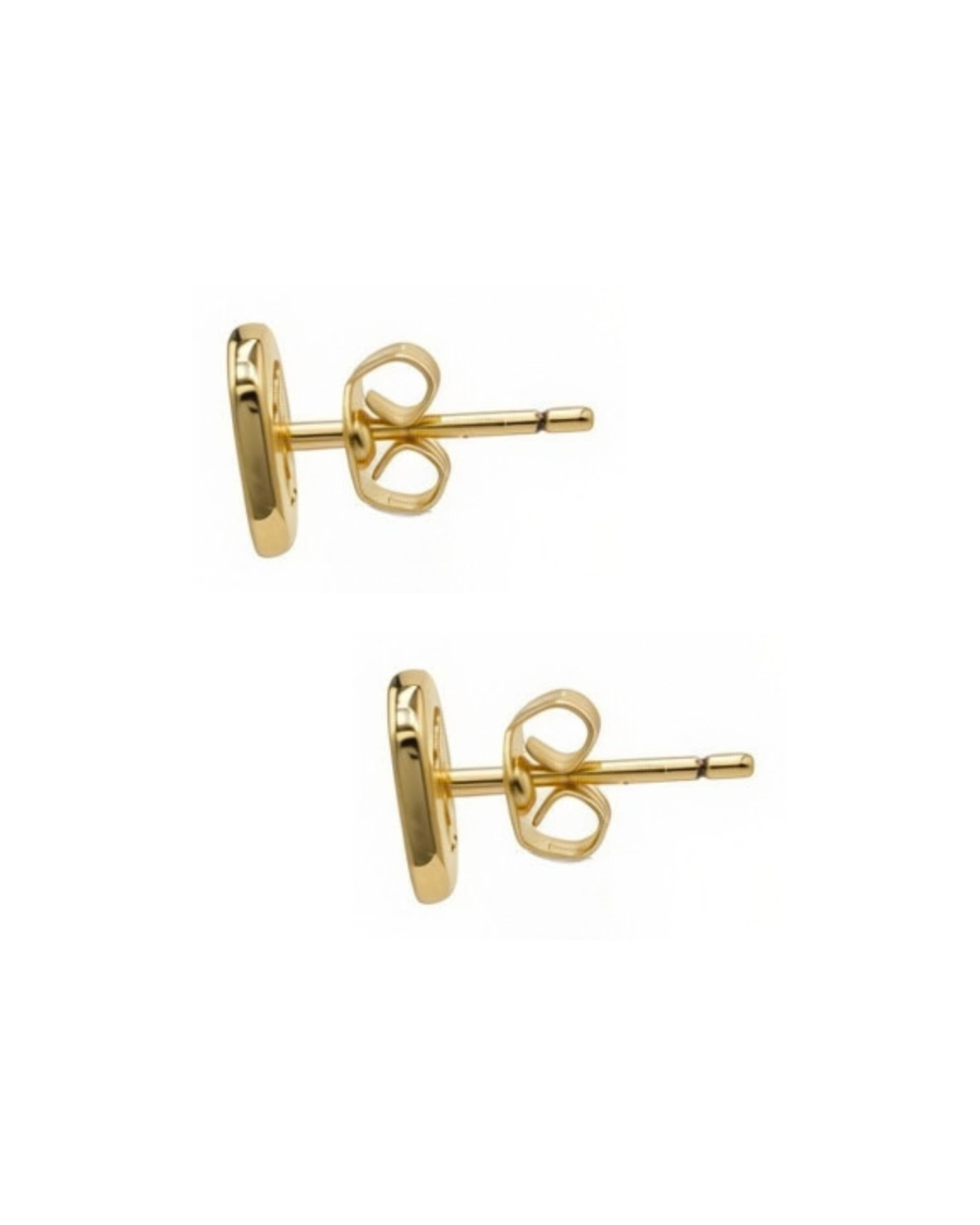 OCTAGON TAG EARRING